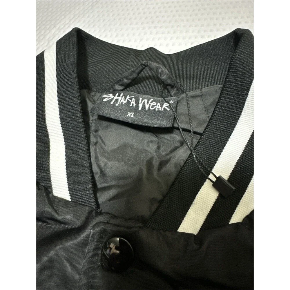 NWT Shaka Wear Bomber Jacket, Black Size X-Large